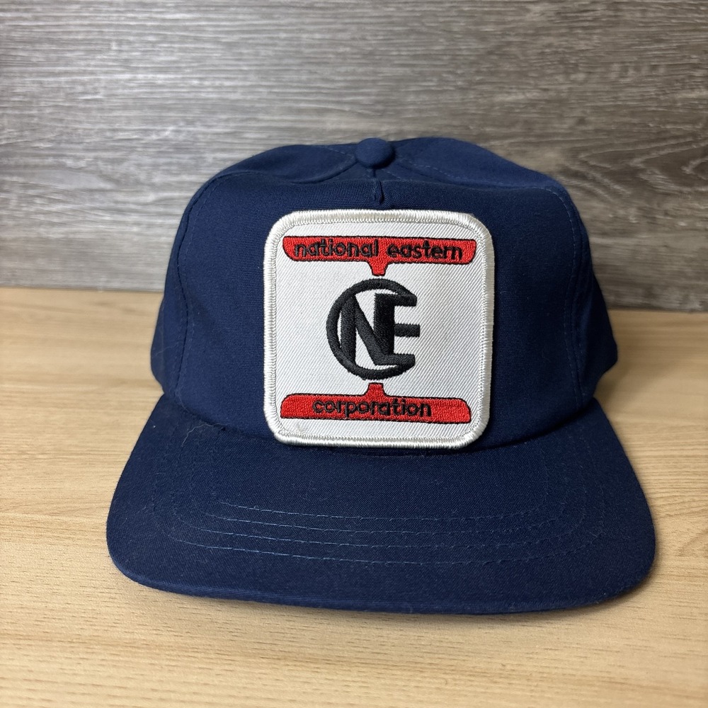 Vintage National Eastern Corporation Hat Cap Snap Back Patch Trucker